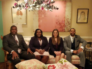 Guy Holman, Blessing Ananti, Clarissa Medrano, and Calvin McKnight